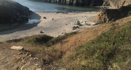 Ocean View, Cozy 2-bedroom cabin in tranquil Gualala with WiFi and huge firepit