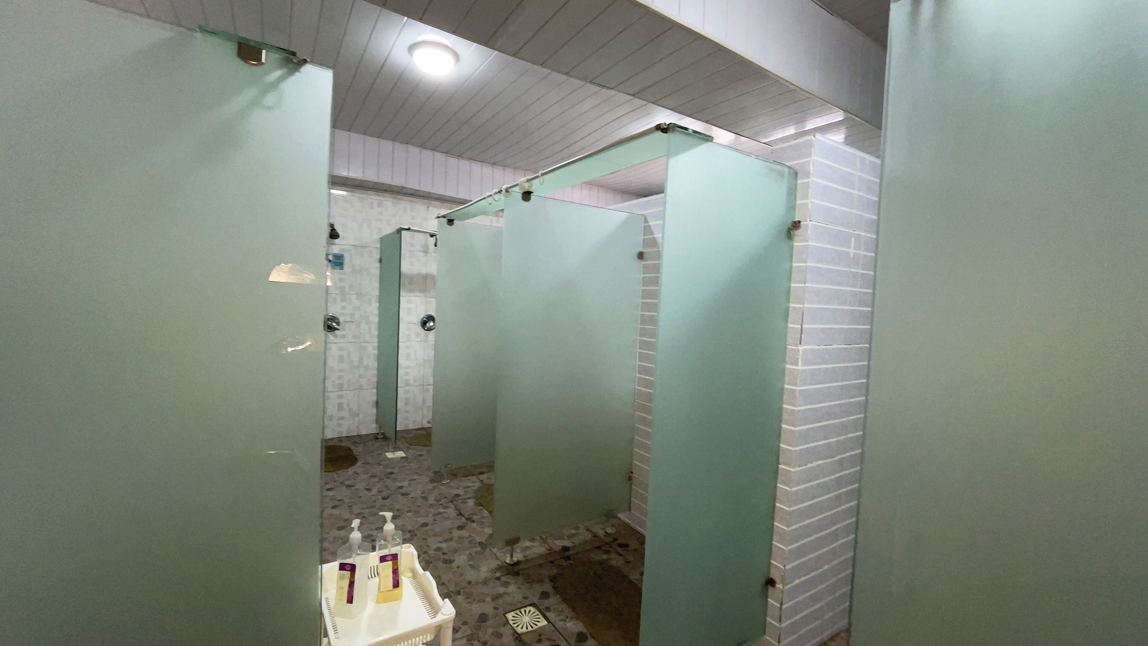 Towels, soap, shampoo, toilet paper