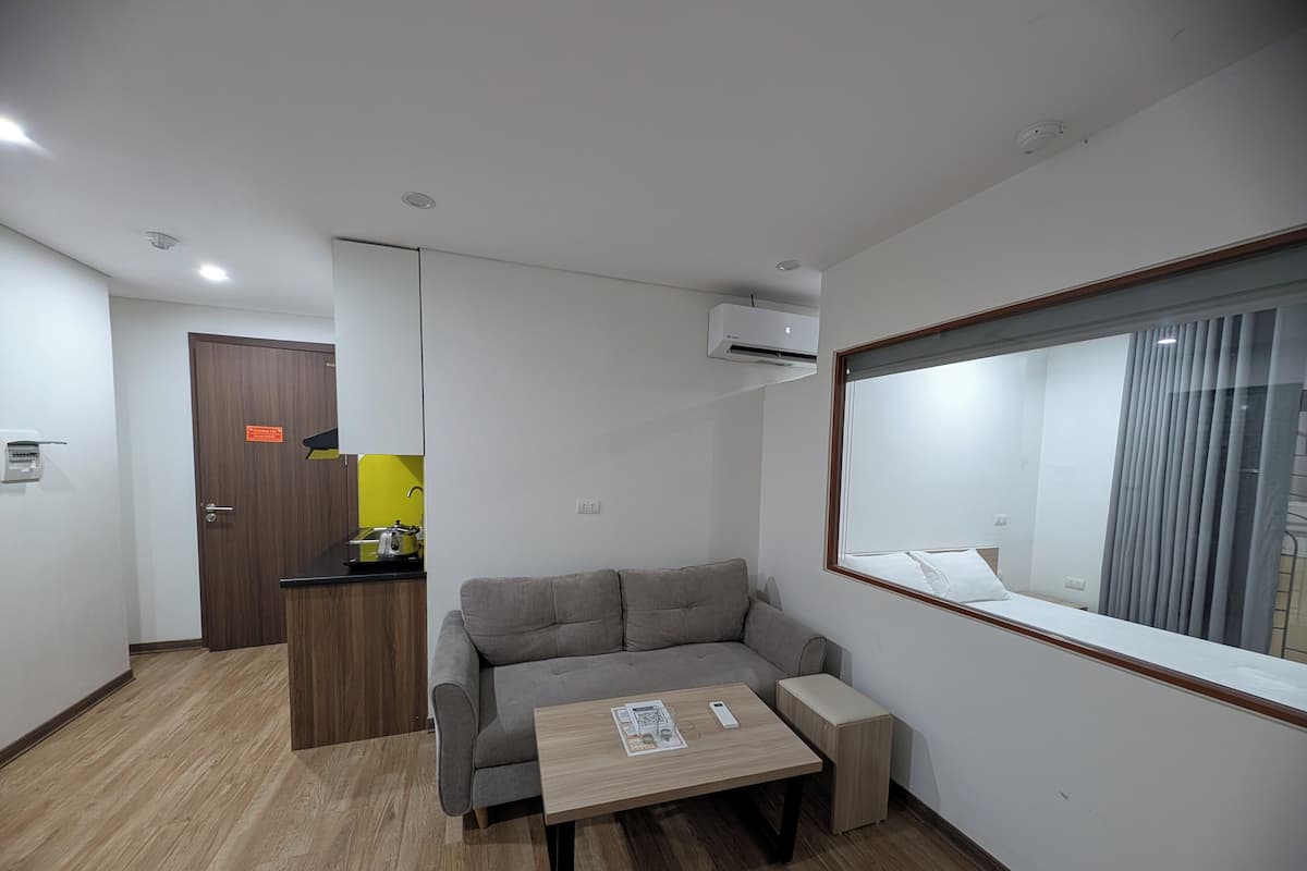 Departamento Deluxe, vista a la ciudad | 1 habitación, escritorio, insonorización y wifi gratis