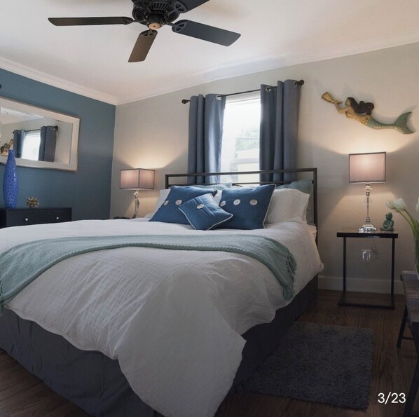 2 bedrooms, iron/ironing board, travel cot, free WiFi