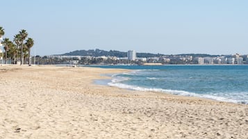 En la playa