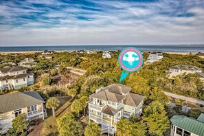 Exterior - Deja Blue PET FRIENDLY ocean view (Bald Head Island)