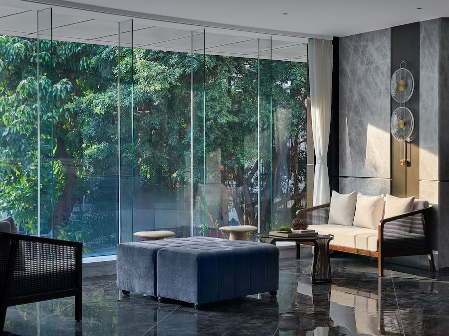 Sala de estar en el lobby