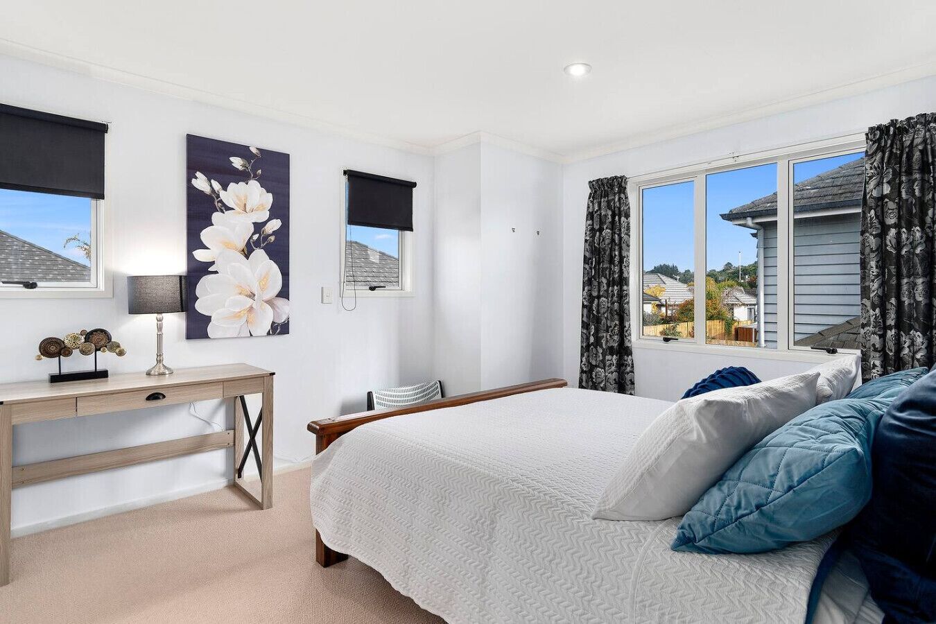 4 bedrooms, desk, iron/ironing board, travel crib