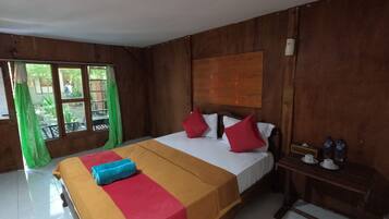 Bangalô standard, vista para o jardim | 1 quarto, berços (sobretaxa), roupa de cama