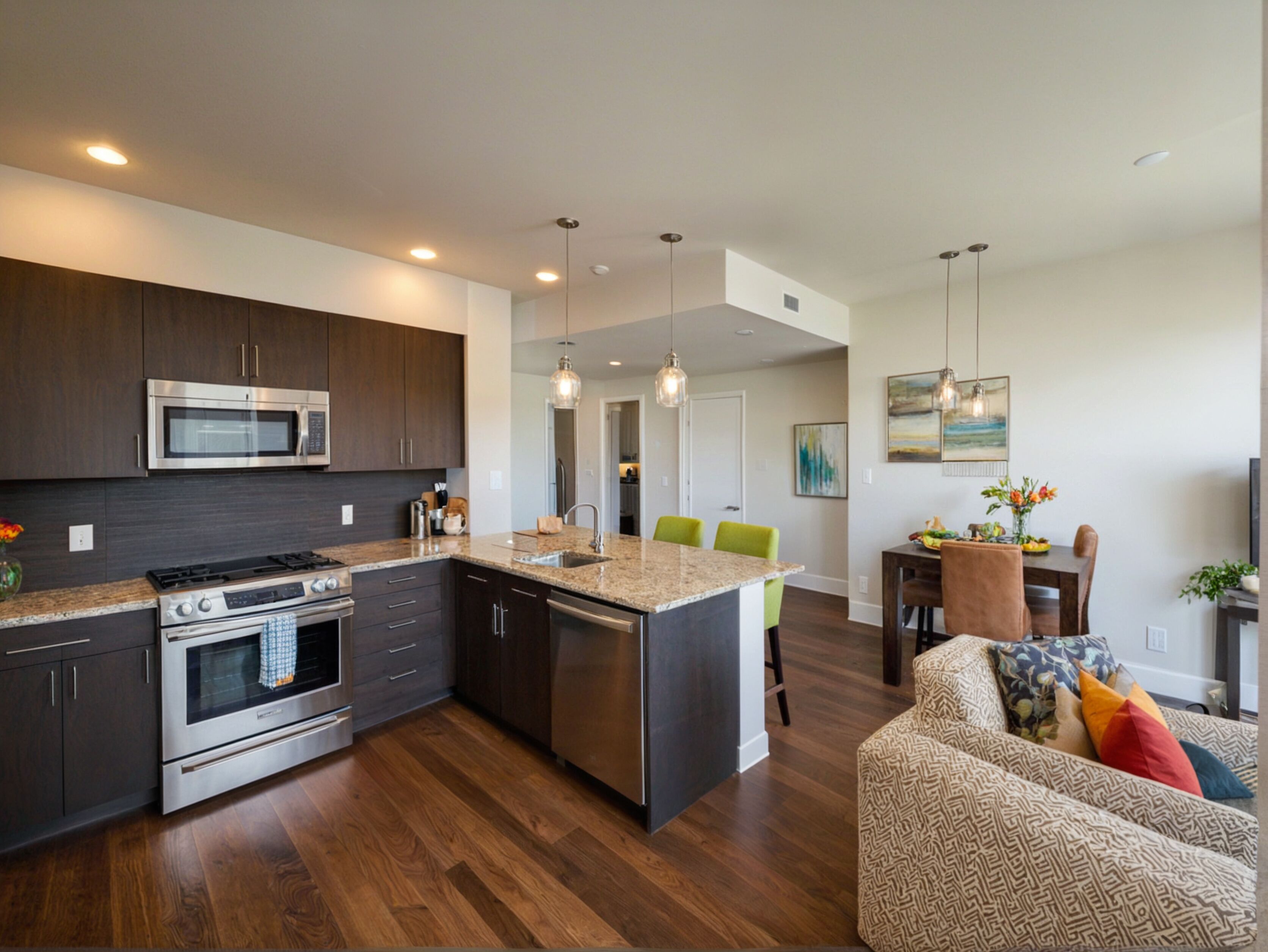 ห้องดีลักซ์สวีท, 1 ห้องนอน | ครัวส่วนตัว | ตู้เย็น, ไมโครเวฟ, เตาอบ, เตาประกอบอาหาร