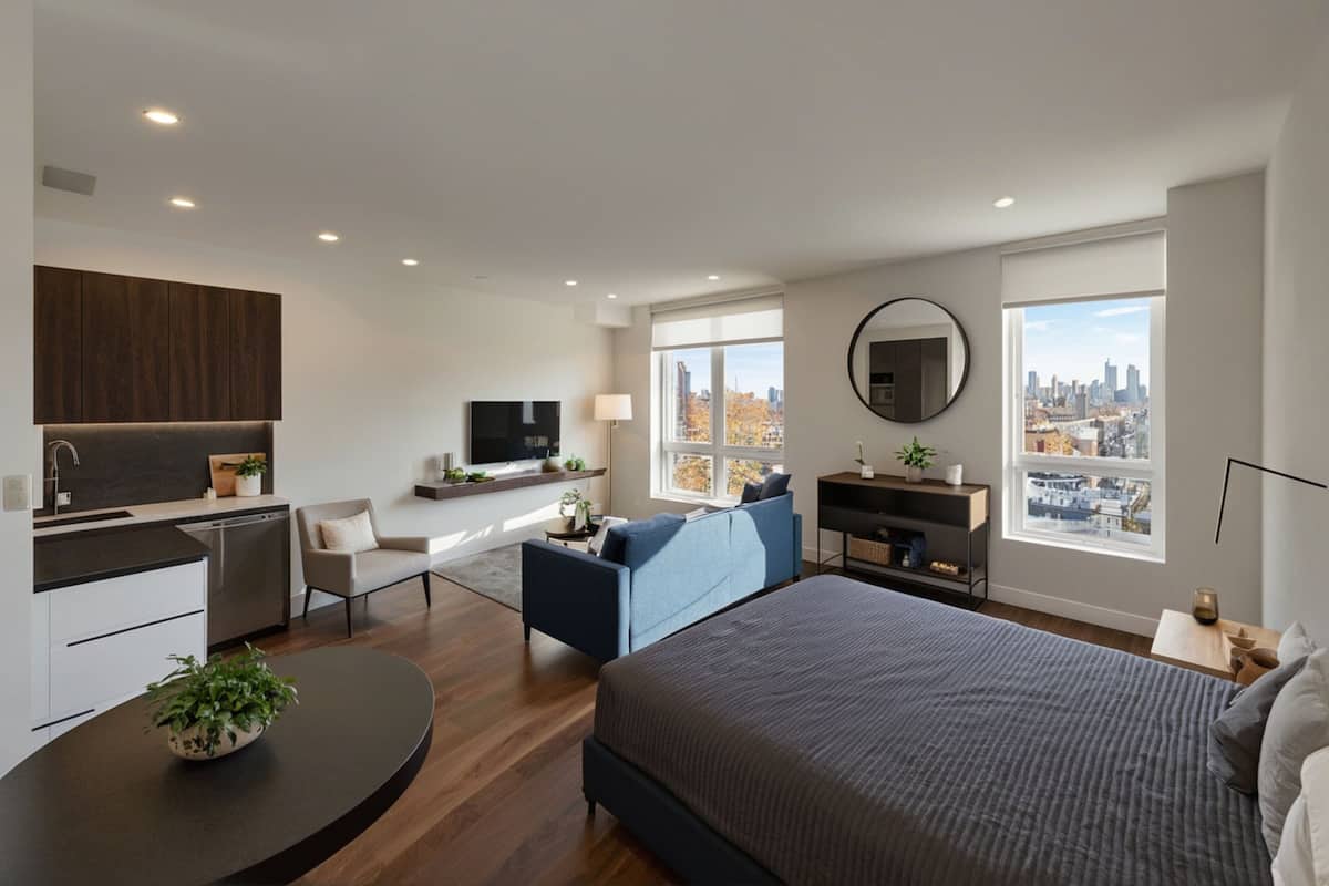 Studio Suite | Living area | 50-inch Smart TV with digital channels, Netflix, streaming services