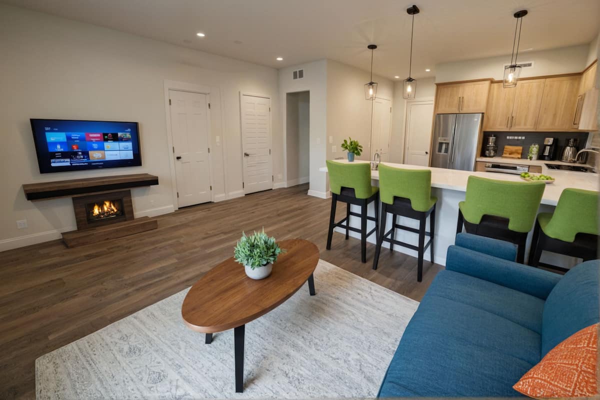 Suite, 1 Bedroom | Living area | 50-inch Smart TV with digital channels, Netflix, streaming services