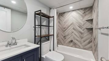 Hair dryer, towels