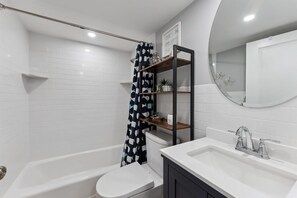 Hair dryer, towels