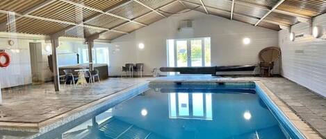 Indoor pool, a heated pool