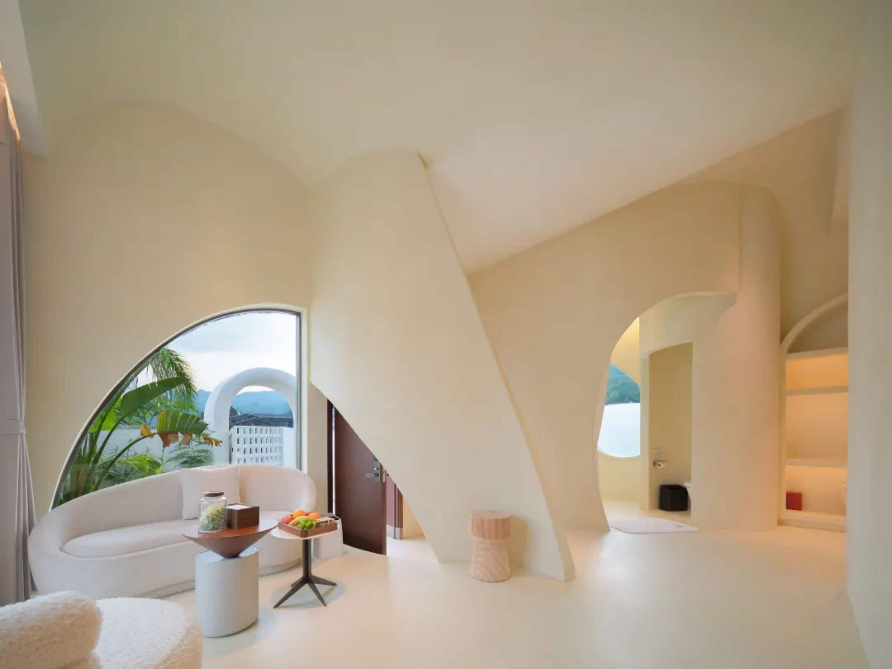 Luxury Studio Suite | Living area | 55-inch LCD TV with cable channels