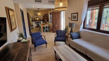 TV connectée, cheminée