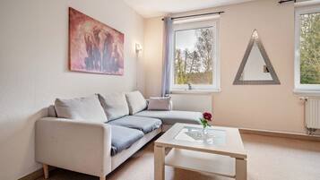 TV, lareira, mesa de pingue-pongue