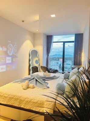 2 habitaciones y sábanas de algodón egipcio