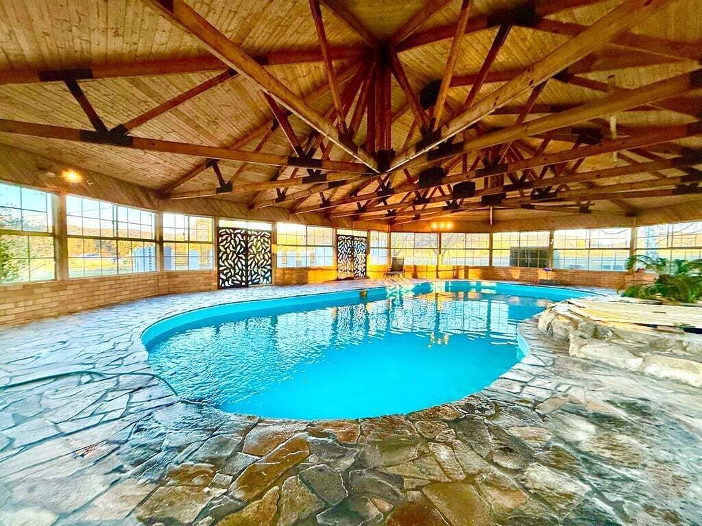 Indoor pool, a heated pool