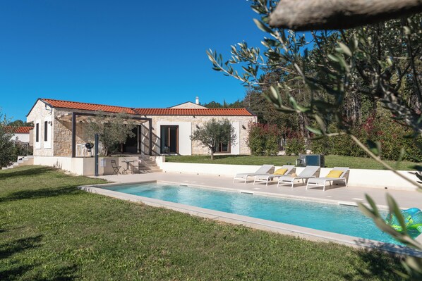 屋外プール、温水プール