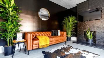 Smart TV, books, video library, offices