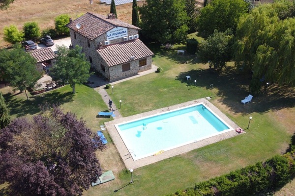 Piscine, Biens, Ferme, Hacienda, Pelouse, Cour, Arrière-Cour, Villa