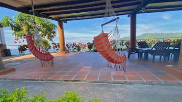 Outdoor wedding area