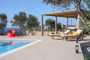 Outdoor pool - Tersanas Mare Yellow - Home w. Pool & Large Outdoors (Livadi)