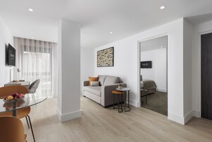 In-room safe, blackout curtains, soundproofing, iron/ironing board