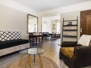 Living area - Central apartment with Wi-Fi - Near Le Touquet beach (Le Touquet-Paris-Plage)