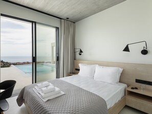 Villa Deluxe, vue mer | 3 chambres, rideaux occultants, chambres insonorisées
