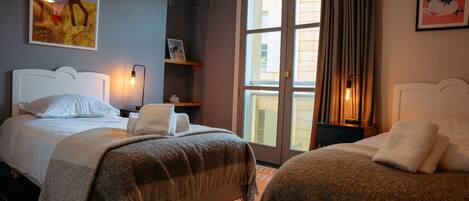2 bedrooms, iron/ironing board, travel crib, WiFi