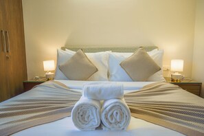 Apartment, 3 Bedrooms, Balcony, Pool View | 3 bedrooms, blackout curtains, iron/ironing board, free WiFi - Alaya Stays Veera Marina 3 BHK Apartment (Candolim)