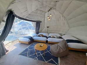 Dome Tent - D9 | 1 bedroom, free WiFi, bed sheets - last piece (Itoshima)