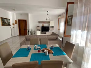 Apartment, 2 Bedrooms, Balcony, City View | Dining room - Comfortable Apartment in Porto Torres (Porto Torres)