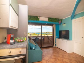 公寓, 2 間臥室, 露台, 海景 | 客廳