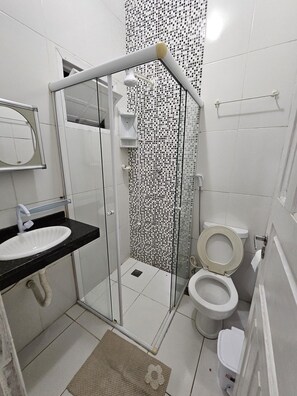 Shower, toilet paper