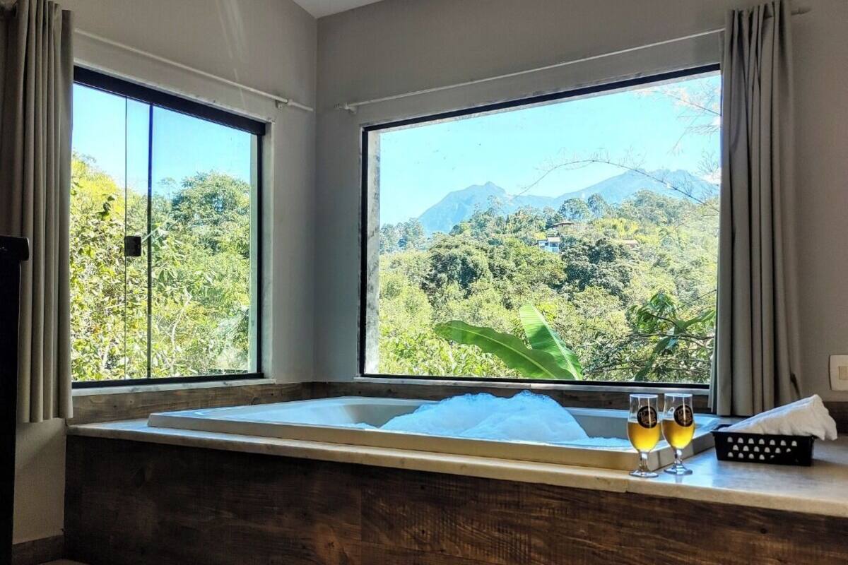 Chalet Premium | 1 dormitorio, escritorio, espacio para trabajar con un portátil