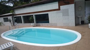 Indoor pool, outdoor pool, pool umbrellas, pool loungers