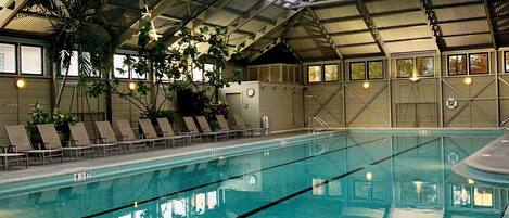 Indoor pool, a heated pool