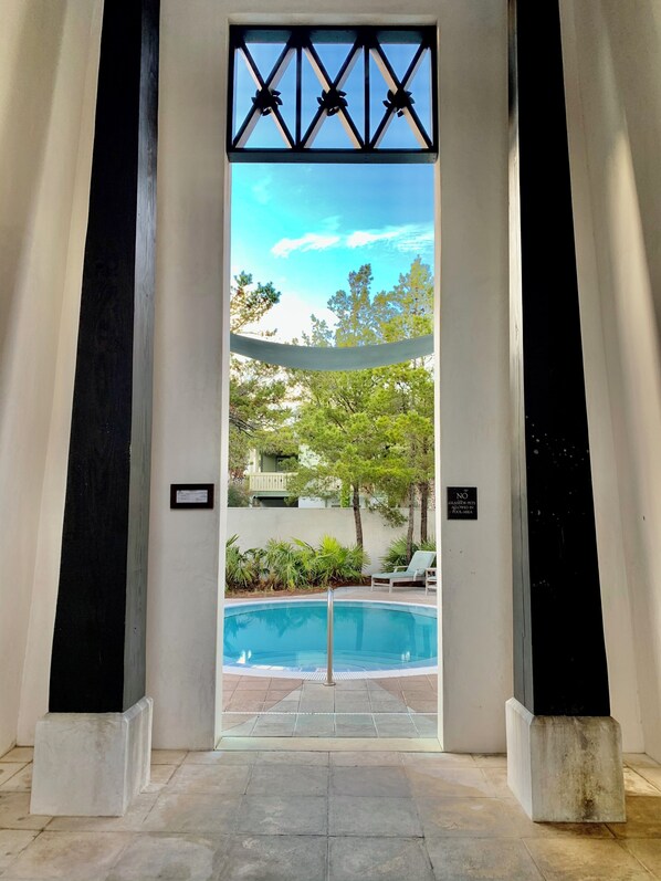 Indoor pool, a heated pool