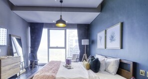 1 bedroom, desk, iron/ironing board, free WiFi - Damac Heights Fendi - One Bedroom Apartment, Sleeps 2 (Dubai)