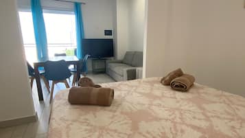Standard Studio, 1 Double Bed | Blackout curtains, iron/ironing board, free WiFi