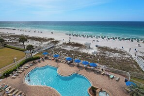A heated pool - Memorial Day is Open! Rates reduced. Gulf front amazing views. (Destin)