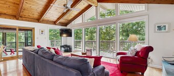 Lakefront Escape with Private Docks, Three-Season Room, and Spacious Bunk Room