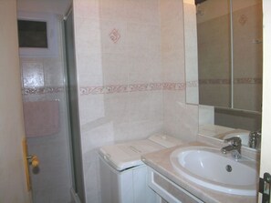 Shower, hair dryer