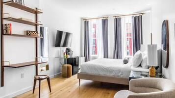 1 chambre, fer et planche Ă repasser, Wi-Fi, draps fournis