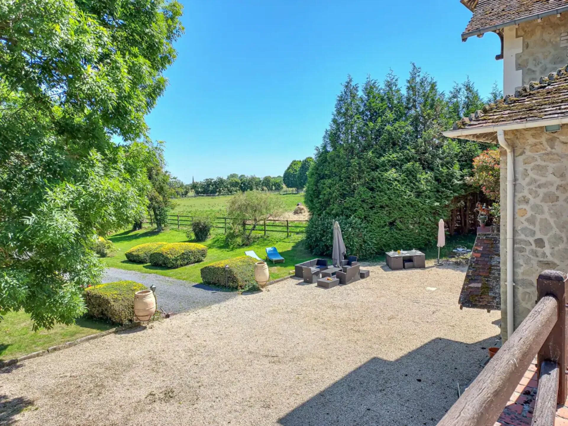 Uitzicht vanuit accommodatie