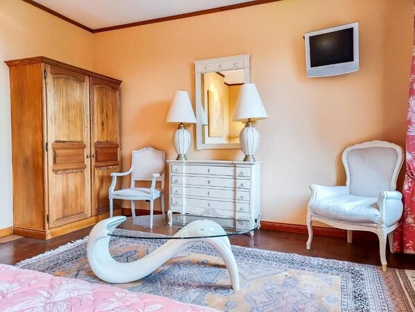 Classic-Doppelzimmer, Gartenblick | Wohnbereich