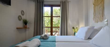 1 bedroom, iron/ironing board, travel crib, free WiFi