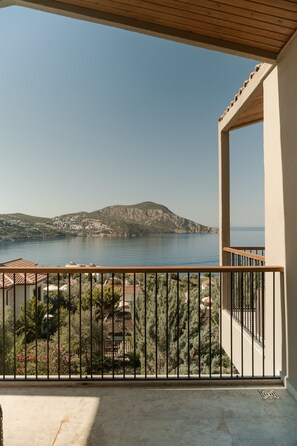 Standard Double Room, Balcony, Sea View | Balcony - Asfiya Sea View Hotel (Kas)