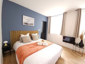 1 Schlafzimmer, Bügeleisen/Bügelbrett, kostenloses WLAN, Bettwäsche