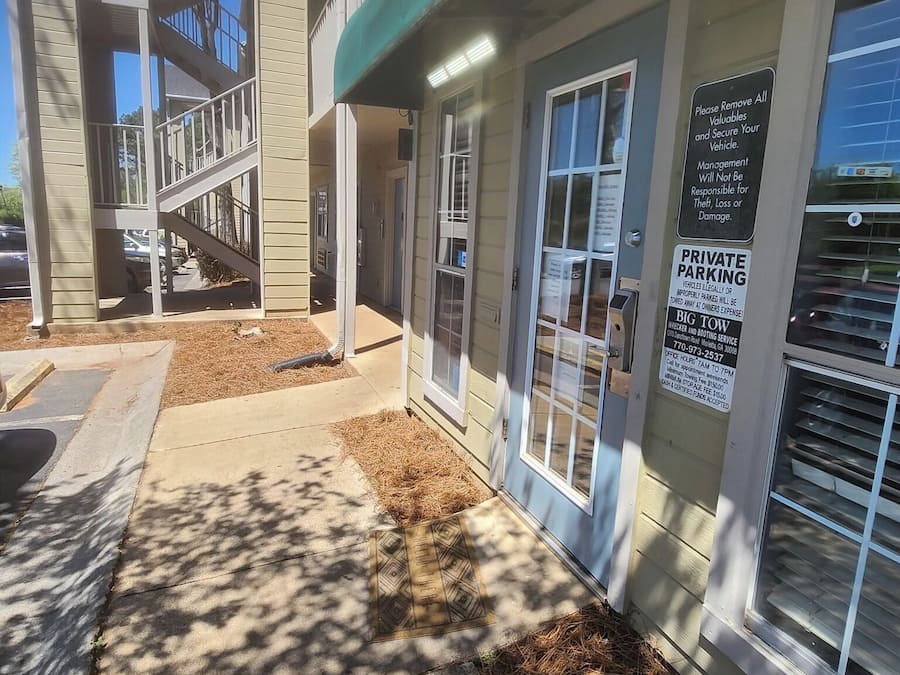 Voorkant van accommodatie